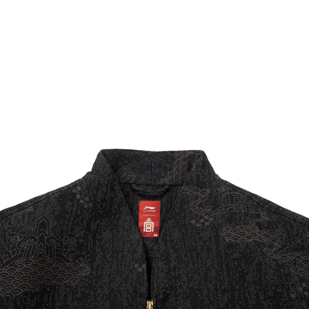Li Ning Sport Trend Serie Lockerer Chinesischer Kragen Muster Logo Jacke Herren Jacke AJMV203-3
