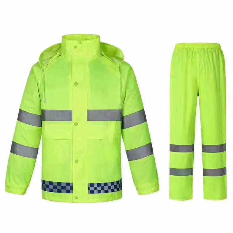 

Adult High-Visibility Reflective Rain Suit Set