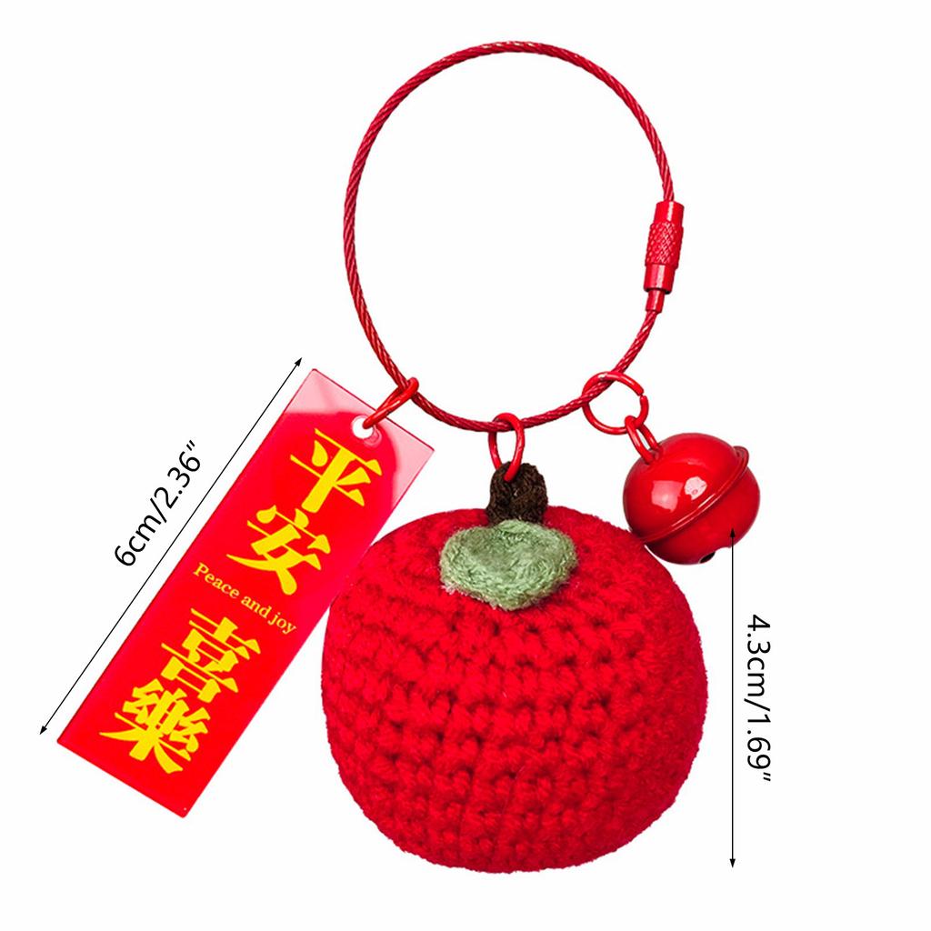 Unique and Delicate Knit Key Holder Crochet Bag Pendant Charming Accessory for Bags and Keys