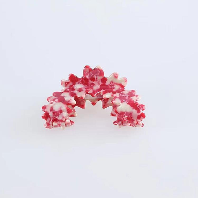 Non-Slip Hair Claws Colourful Flower Jaw Clips Ponytail Catch Barrette Hairpins