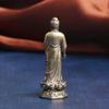 Miniatur Shakyamuni Buddha Statue, Metall, Stehende Buddha Statue, 47mm, Ideal für Amulette und Pilgerreisen