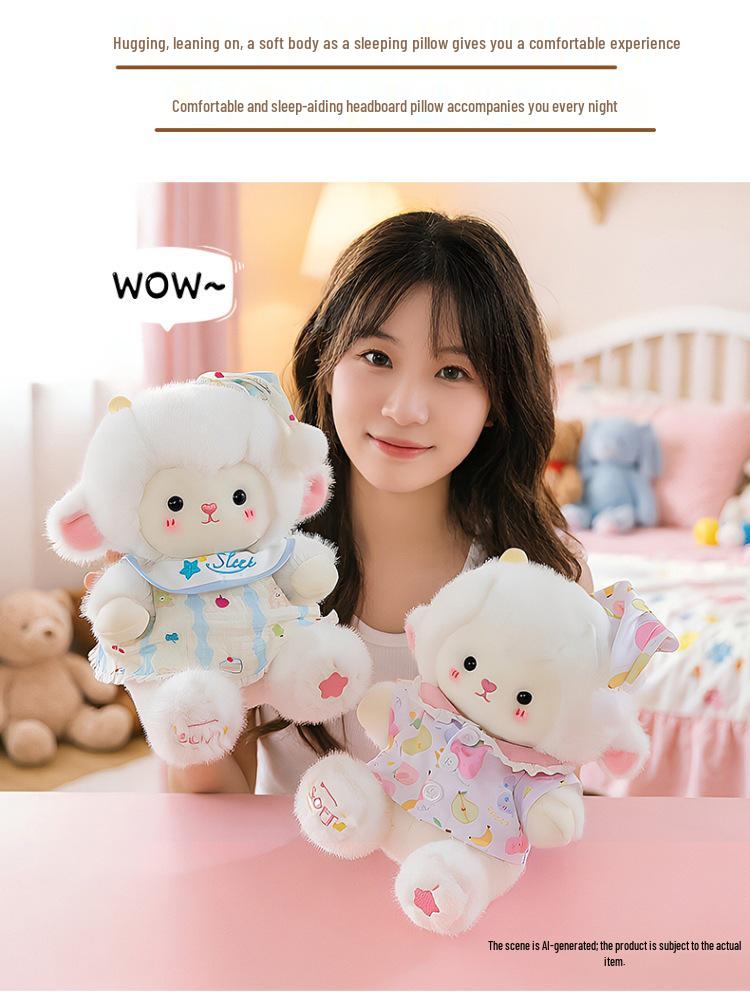 Viral Lamb Plush Toy: Sheep Skirt Style Doll & Sleeping Hug Pillow - Perfect Valentine's Gift