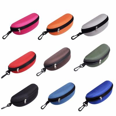 Glasses Storage Box Men Women Sunglasses Reading Protector Cover Travel Portable EVA Zipper with Hook Eyeglasses Case