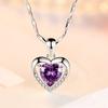 Trendy 925 Sterling Silver Heart Pendant Necklace for Women – Perfect Valentine's, Birthday, or Wife Gift