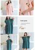 Women's Wearable Bathrobe: Soft, Absorbent, Thick, Long Sleeve, Tie-up; Perfect for Salon or Home.