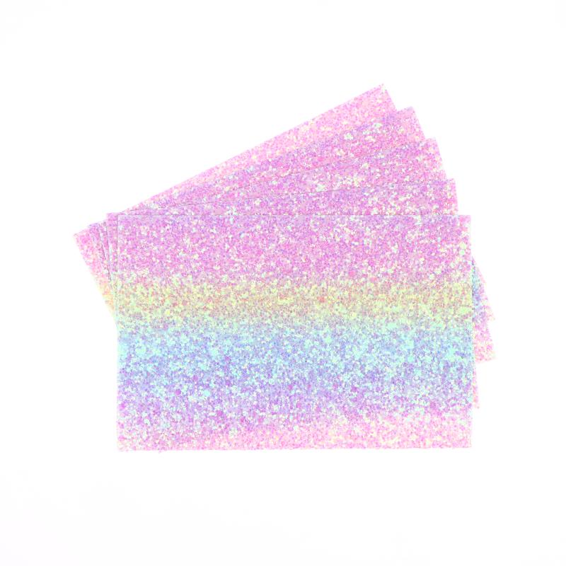 2/5 st Blixtstrykpapper DIY Handgjorda Regnbågspaljetter Bönpasta Återanvändbar Perler Beads Värmetålig Bakmatta