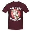 Unisex The Goat Whisperer Funny Goat Lover Farmer Awesome T Shirt Streetwear Oversized Cotton Crewneck Sleeve Custom Unisex Tshirt