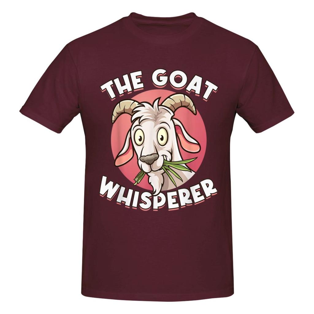 Unisex The Goat Whisperer Funny Goat Lover Farmer Awesome T Shirt Streetwear Oversized Cotton Crewneck Sleeve Custom Unisex Tshirt