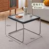 Tavolino da caffè in stile medievale retrò con piano in vetro Tavolino in rattan per angolo del soggiorno Design semplice a combinazione