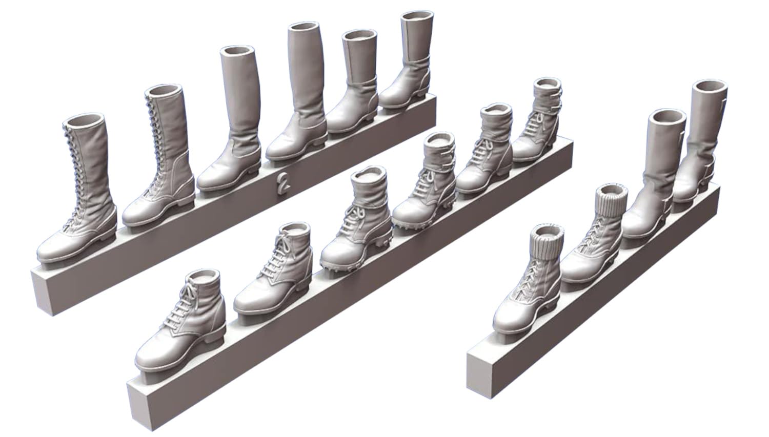 

Royal Model WWII German Army Infantry Boots Military Boots Set Resin Kit RM911 1/35 &