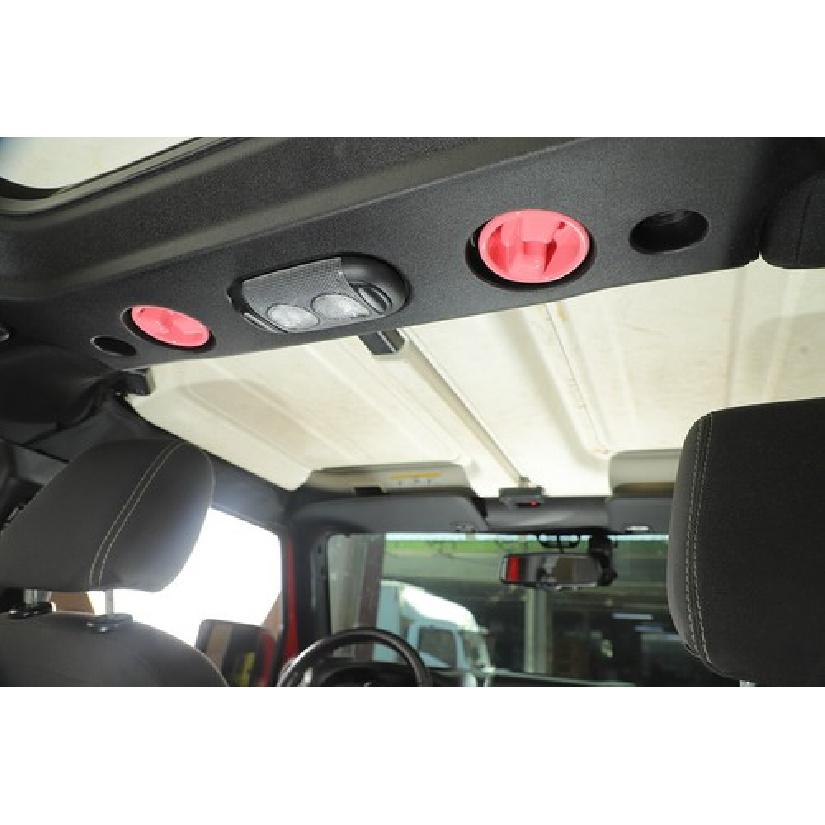 Pink Roof Remove Switch Knob Cover Trim For Jeep Wrangler JK 2007-17 Accessories