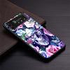 Floral Sugar Skull Flower Phone Case for Samsung Galaxy Z Flip7 Flip6 5G Flip4 Flip5 Flip3 Cover Z Flip 7 6 5 4 3 PC Shell Coque