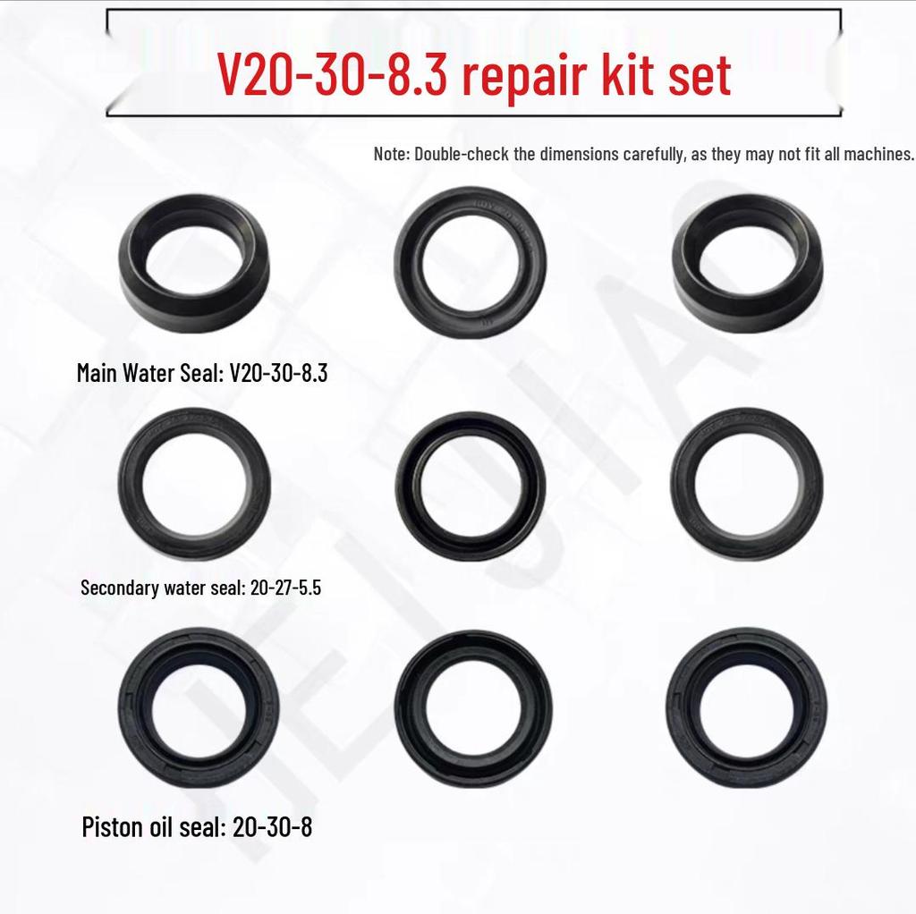 Kit de réparation de pompe de nettoyeur haute pression: Tête, Pince à linge, Joint principal, Piston, Joint d'huile, Anneau en caoutchouc Accessoires