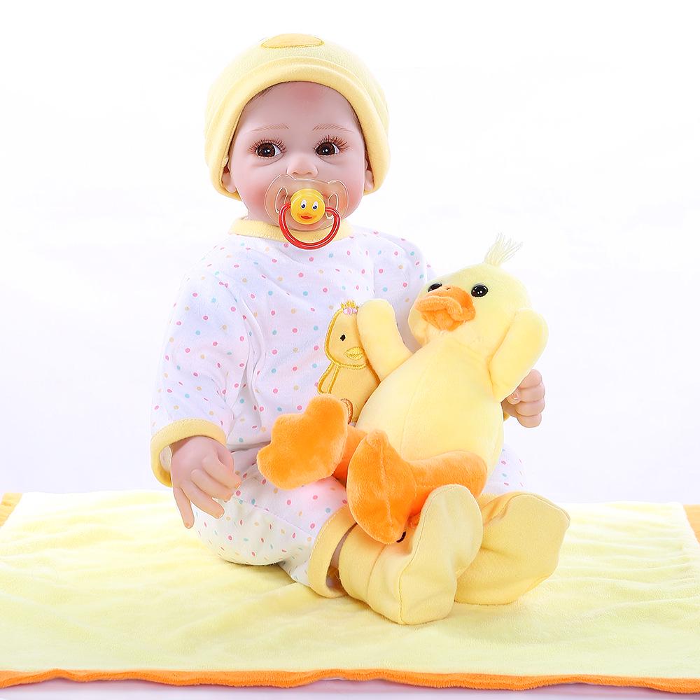 NPK Silicone Baby Doll Companion Role-Play Toy 50 cm