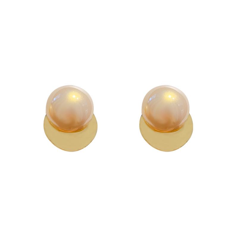 2024 Elegant Pearl Stud Earrings with S925 Silver Needle - Light Luxury & Fashionable Style