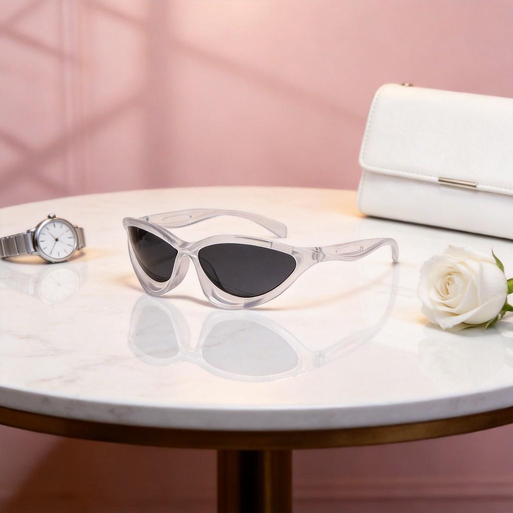 Fashion Sunglasses With Uv400 Protection For Outdoor Cycling And Party Wear