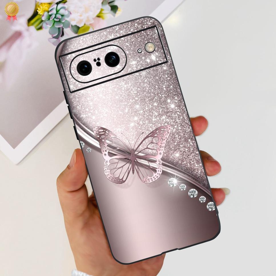 For Google Pixel 8 Pro Case Cute Cartoon Silicone Shockproof Back Cover For Google Pixel 8 Pro 8Pro Phone Case Bumper Funda Capa
