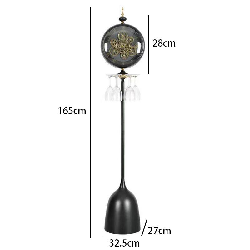 Wooden Floor Clock Luxury Living Room Deco Clock Vintage Floor Clocks Multifunctional Clocks with Standing Pendulum Godinnik
