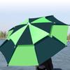 Wangfeng Double-Layer Green Fishing Umbrella with Zipper Enclosure