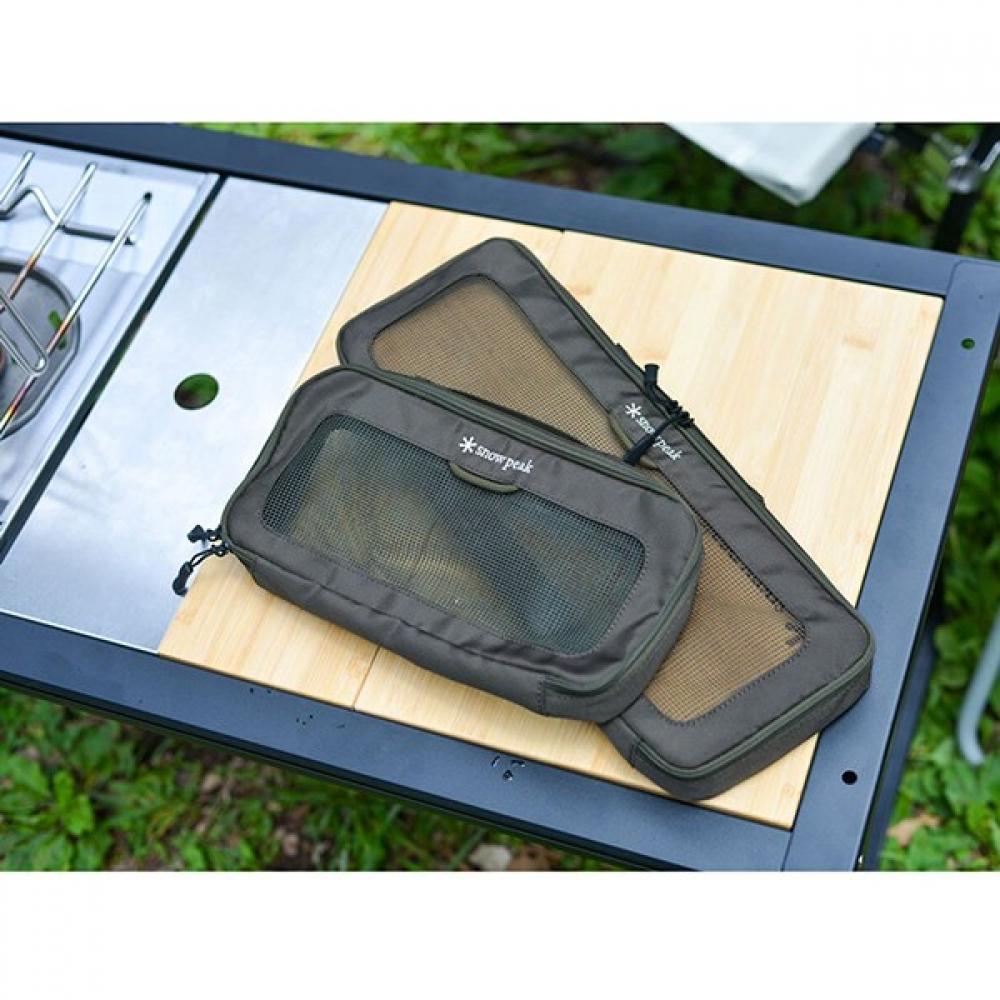 Snow Peak Bg 030r Ec [kitchen Mesh Case L oLive]