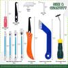 22 Pcs Grout Removal Tools Set Saw Blade Grout Hand Saw Tile Joint Cleaning Brush Caulking Edge for Floor Kitchen Hand Tool Set