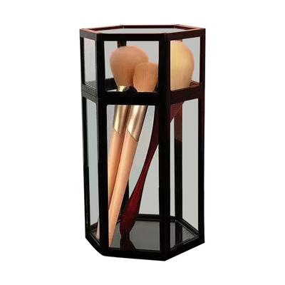 Makeup Brush Holder Organizer Portable Waterproof Dustproof Cosmetic Brush Storage Box for Women