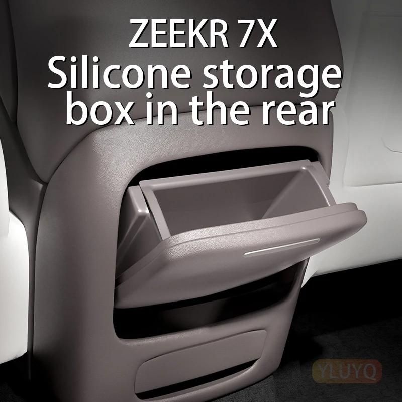 For ZEEKR 7X 2025 Storage Box Armrest box, rear storage box, rear storage box, automotive interior modification accessories