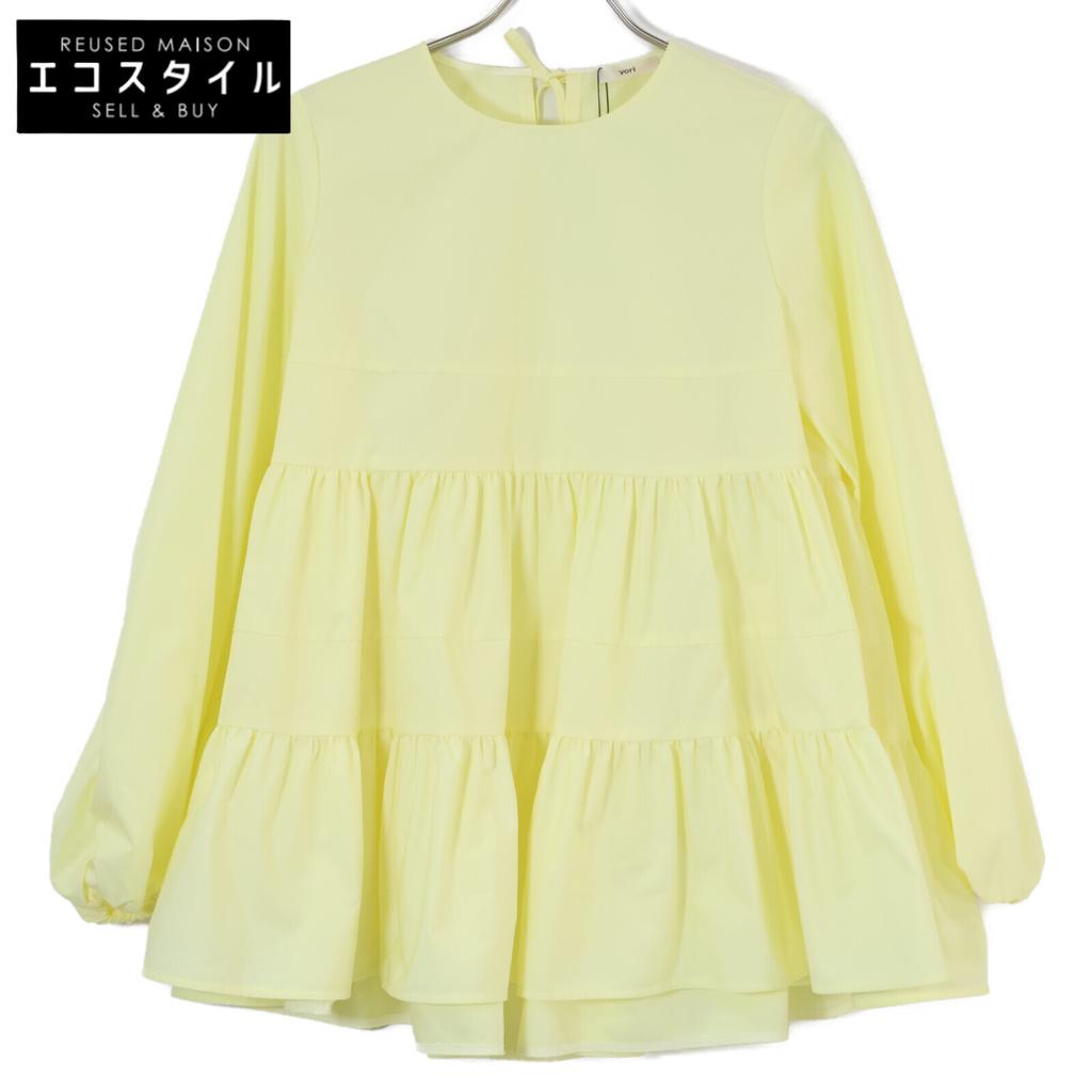 Yori [/24Stainless Steel] YR21-24103SP Tiered Blouse/ Tops F yellowUsed
