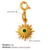 Fashion Personality Star Star Sun Jewelry Buckle Pendant Stainless Steel Gold Plated DIY Jewelry Accessories