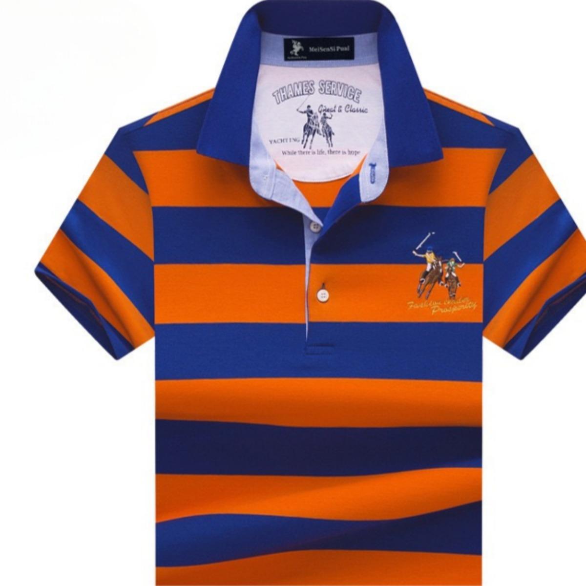 STORN Poloshirt Heren Nieuw Heren Korte Mouw Poloshirt Heren Geborduurd Top Kleding Heren Business Casual Poloshirt M