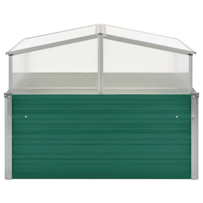 Serre - vidaXL - 100x100x77 cm - Acier galvanisé - Aluminium - Polycarbonate