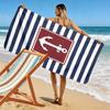 Nautical Theme Print Beach Towel, Large Soft Quick Dry Towel for Beach Camping Swimming