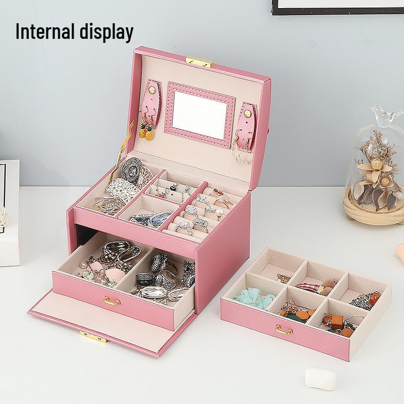 Three-Tier Jewelry and Makeup Organizer with Logo