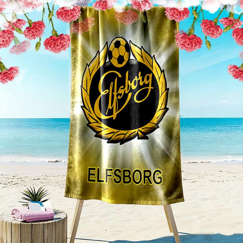 IF Elfsborg Print Beach Towel, Large Soft Quick Dry Towel for Beach Camping Swimming