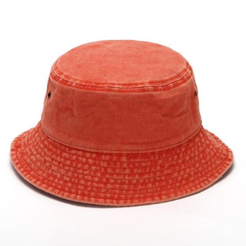 Retro Washed Denim Fisherman Hat Versatile Sunshade Basin Hat Plain Face Small Hat for Outdoor Beach Travel and Leisure