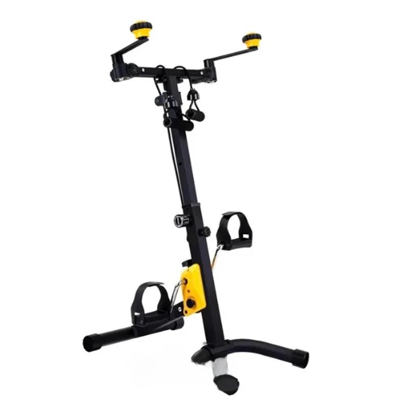 Indoor Mini Fitness Exercise Bike Treadmill Vertical Rehabilitation Bicycle Handrail Cycling Stepper Leg Pedal Trainer