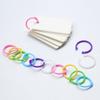 1 Packung mit 30 Ringen für lose Blätter – Multifunktionale, kreative Aufbewahrungslösung mit zufälliger Öffnung der Ringbox, Kartenstanzung und Schnallendesign.