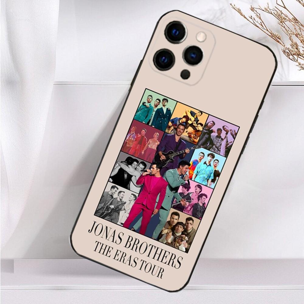 

J-Jonas B-Brothers Phone Case For iPhone 16,15,14,13,12,11 Plus,Pro Max,XS,X,XR,SE,Mini,8,7 Soft Silicone Black Cover iPhone12mini