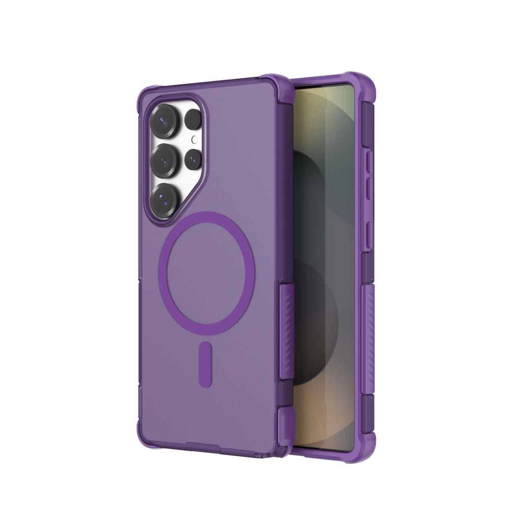 2 in 1 Matte Magsafe Magnetic Shockproof Phone Case For Samsung Galaxy S25 S26 Ultra S25 S26 Plus Skin-Feel Protective Cover