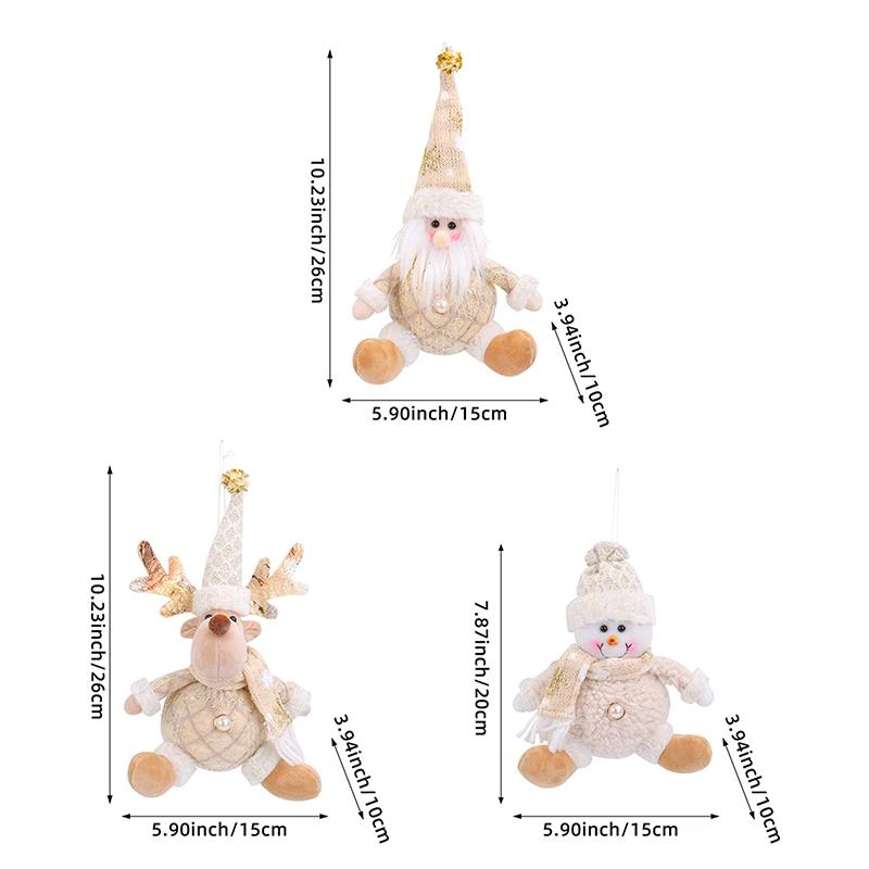 New Creative Christmas Decorations Ski Santa Reindeer Snowman Dolls For Home Holiday Party Decorations Christmas Gifts