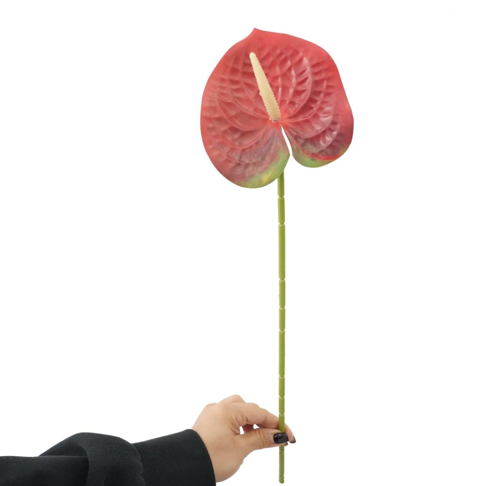 23,6-calowe Duże Sztuczne Kwiaty Lilia Anthurium do Domu Ślubu Wesela Festiwalu Imprezy Sklepu Dekoracja Dekoracja Domu