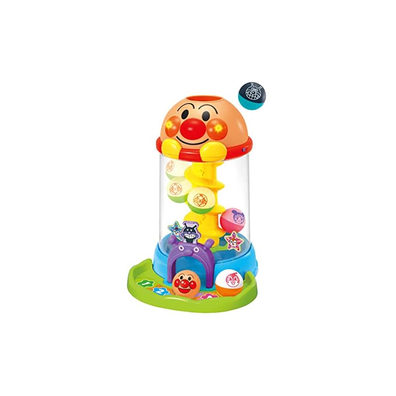 JOYPALETTE Anpanman NEW! Squeeze! Drop! Light-Up Spinning Roller Tower