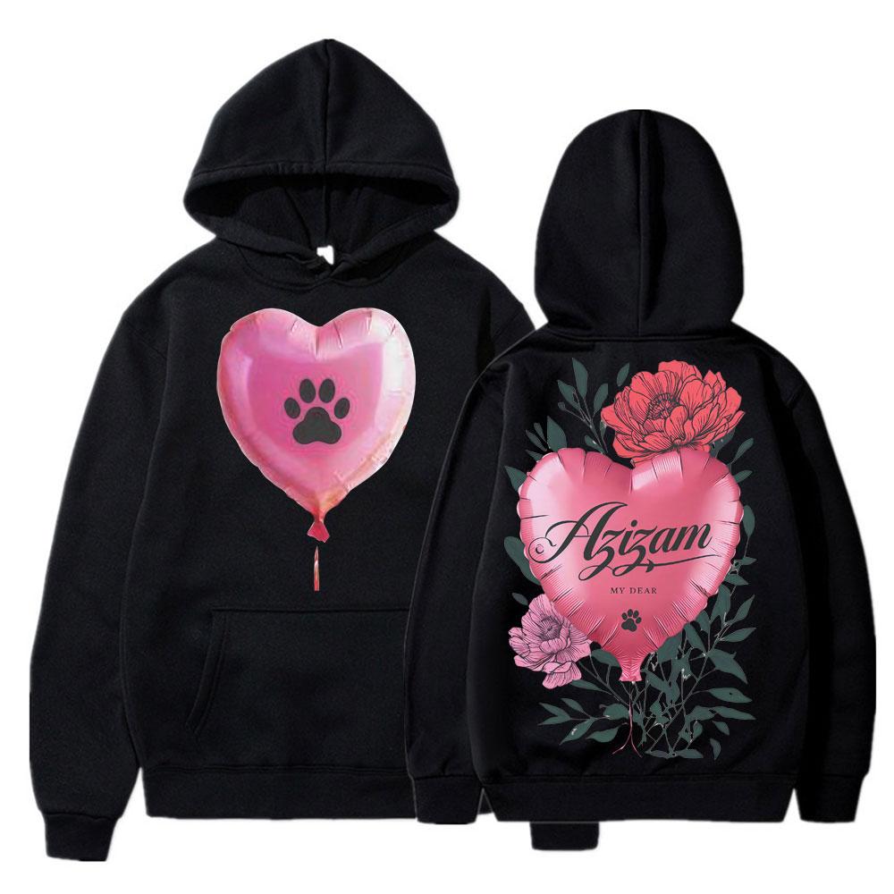 

Ed Sheeran Azizam Heart Balloon Graphic Tops Cotton Casual Hoodies Men Women Clothing Fashion Oversized Long Sleeve Fleece Hoody 3XL