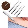 4pcs U+V Shaped Leather Stitching Skiving Handmade Groover Punching Tool Kit Leathercraft Hole Puncher Edge Beveler Tool Kit