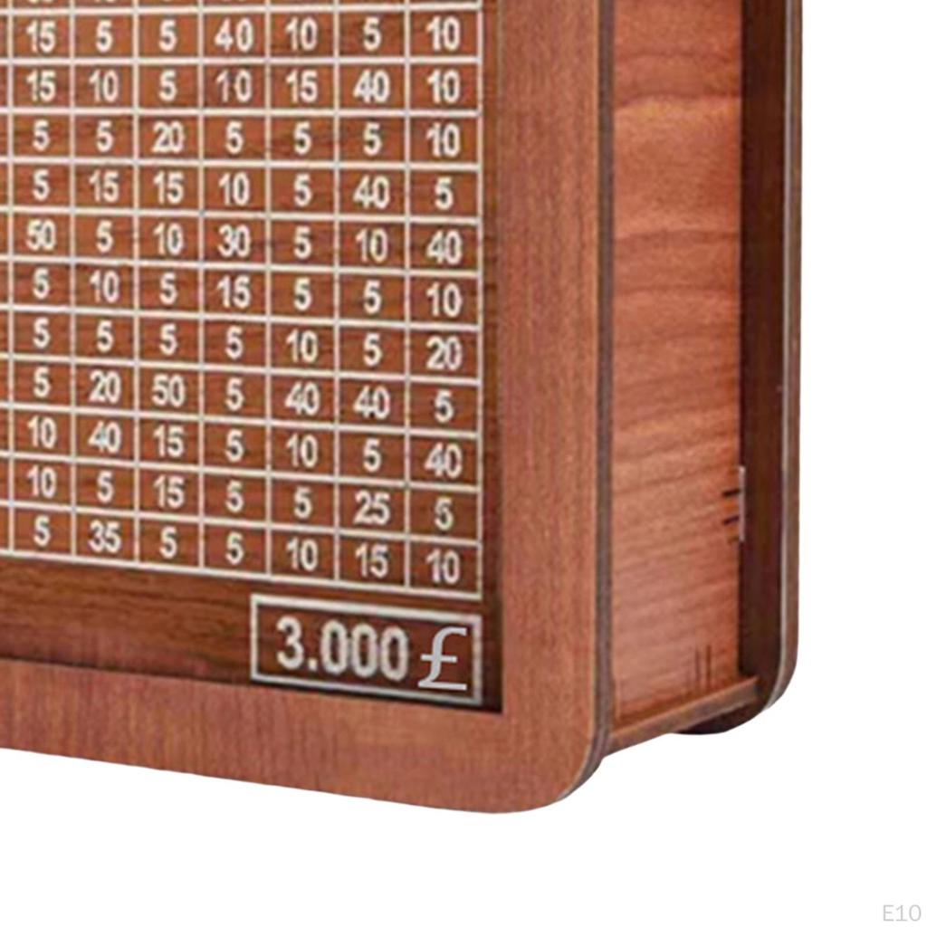 Retro Money Box Saver with Counter Crafts Storage Case Counting Target Piggy Bank for