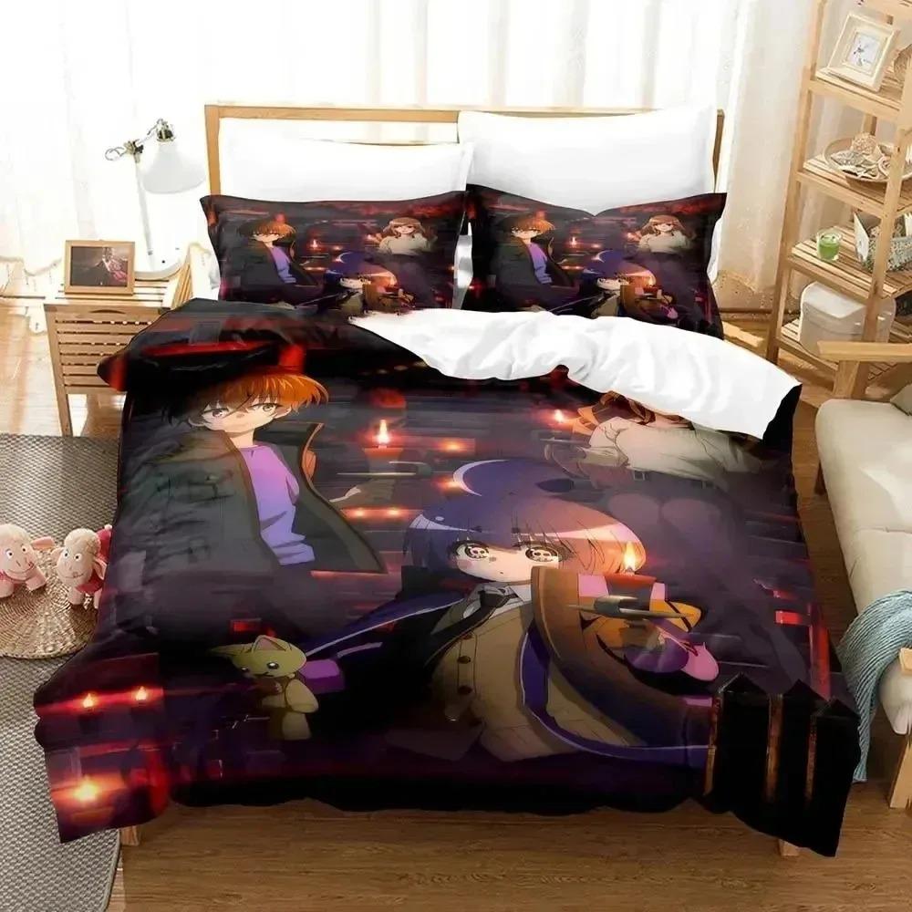 Anime Dark Gathering Bedding Set Duvet Cover Bed Set Quilt Cover Pillowcase Comforter King Queen Size Boys Adult Bedding Set
