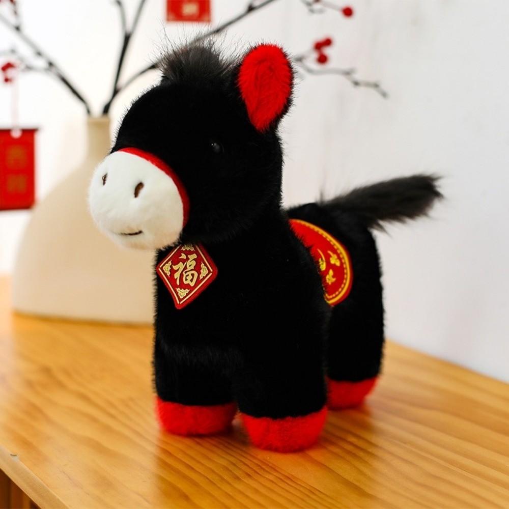 Stuffed Animal Chinese Zodiac Pony Cartoon Lucky Mascot Plush New Year Celebration