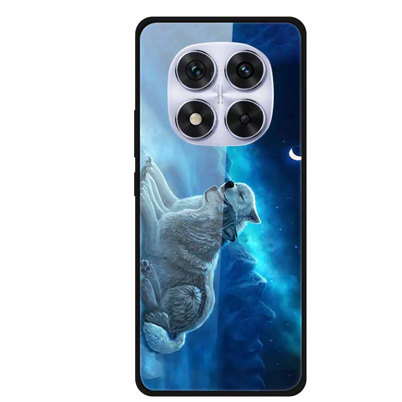 Tempered Glass Case For Redmi Note 14 Pro Coque 14Pro Flowers Phone Cases For Xiaomi Redmi Note14 Pro Hard Back Cover Case Funda