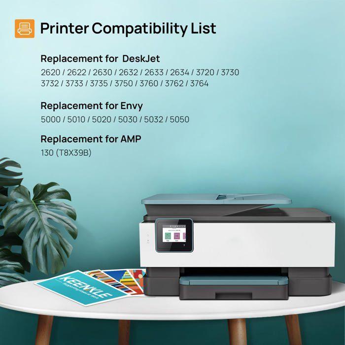 Cartouche d'encre - KEENKLE - 304XL - Noir et Couleur - Pack de 2 - Compatible HP 304