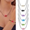 Colorful Ceramic Fish Necklace for Women Men Minimalist Romantic Small Fish Rope Braided Necklace Sweet Party Jewelry Gifts